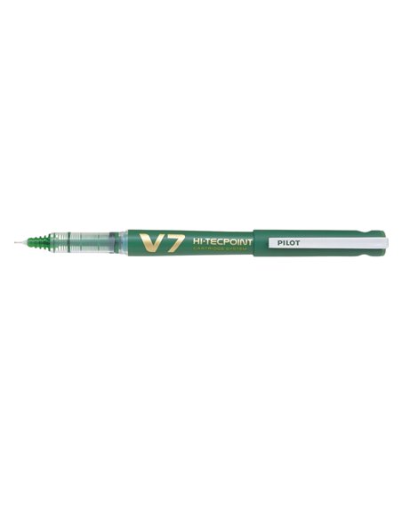 Roller reincarcabil Pilot V7 Hi-Tecpoint, 0.7 mm, verde