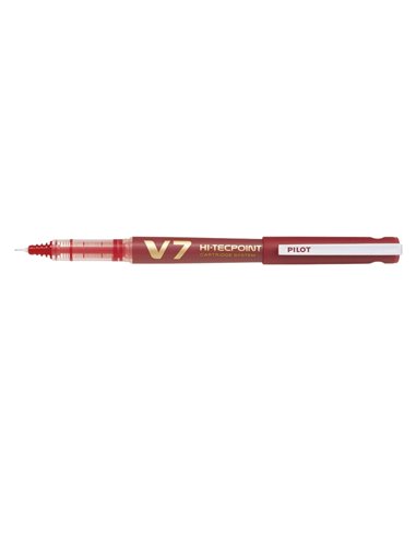 Roller reincarcabil Pilot V7 Hi-Tecpoint, 0.7 mm, rosu
