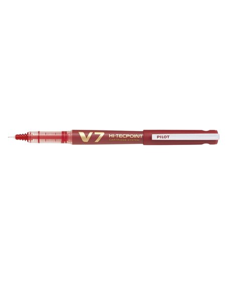 Roller reincarcabil Pilot V7 Hi-Tecpoint, 0.7 mm, rosu