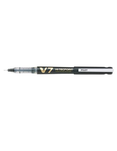 Roller reincarcabil Pilot V7 Hi-Tecpoint, 0.7 mm, negru
