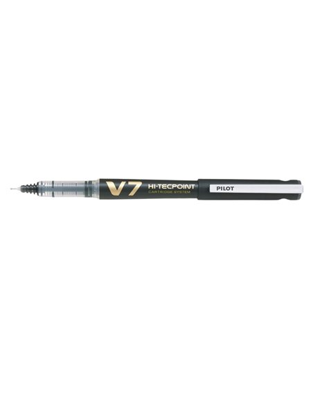 Roller reincarcabil Pilot V7 Hi-Tecpoint, 0.7 mm, negru