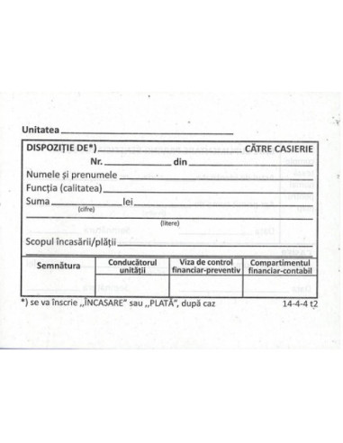 TP000039,Dispozitie plata casa