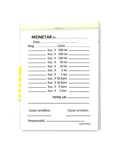 TP000091,Monetar 2 exemplare autocopiativ