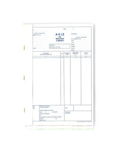 TP000125,Aviz de insotire a marfii a4 3 exemplare