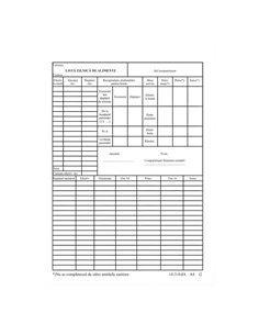 Lista zilnica alimente a4