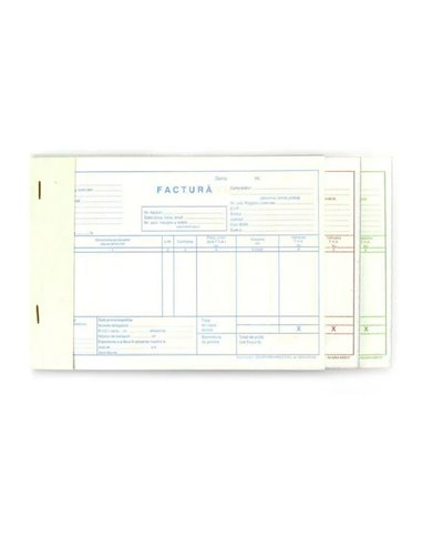 Factura a5 cu tva gold