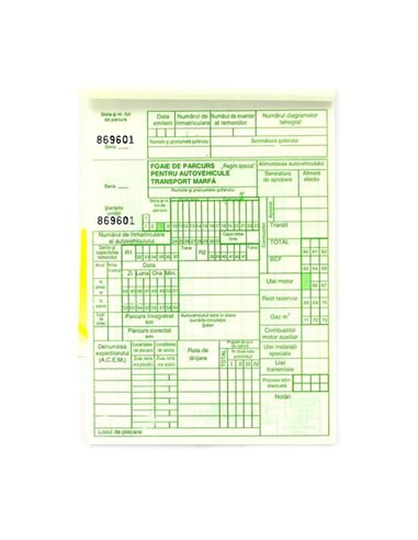 Foi parcurs marfa inseriate, A5