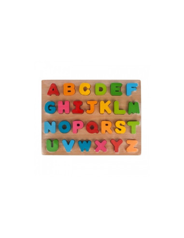 P2721,Puzzle lemn decupat, relif MegaCreative, litere, 435865