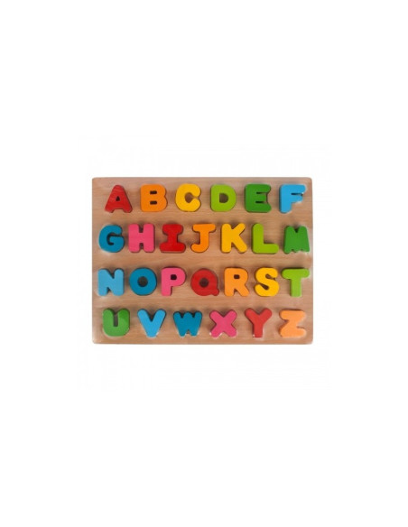 P2721,Puzzle lemn decupat, relif MegaCreative, litere, 435865