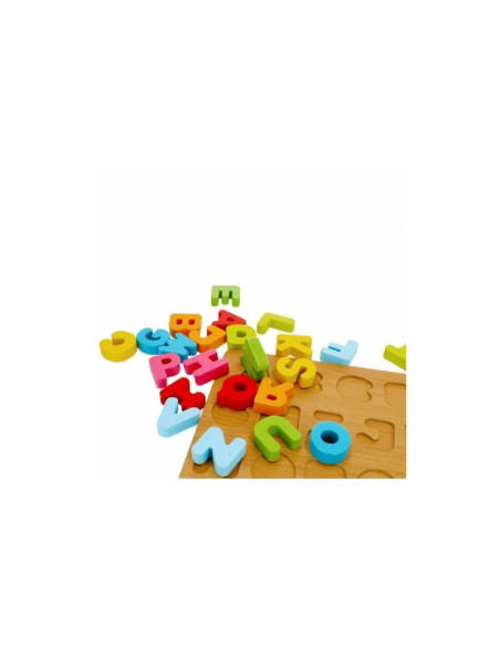 P2721,Puzzle lemn decupat, relif MegaCreative, litere, 435865