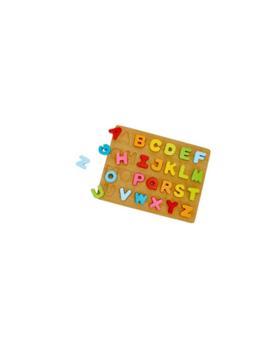 P2721,Puzzle lemn decupat, relif MegaCreative, litere, 435865