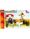 J1245,Set de constructie Alleblox Homestead - ferma cu moara de vant - AB7003 / 478253, 183 piese, 6+
