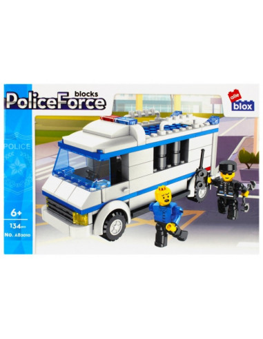J1258,Set de constructie Alleblox Police Force - duba de politie - AB2010 / 478227, 134 piese, 6+