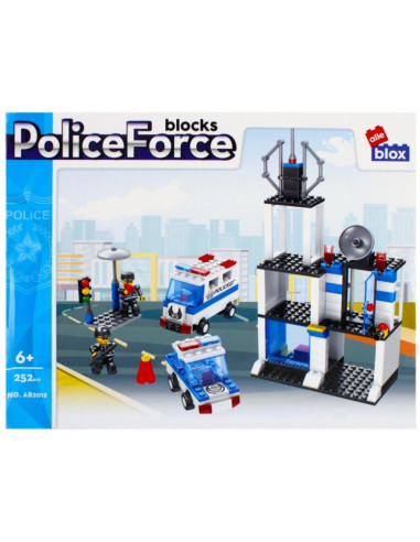 J1268,Set de constructie Alleblox Police Force - sectia de politie - AB2012 / 478240, 252 piese, 6+