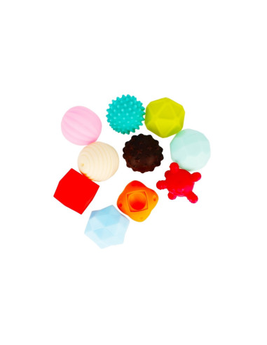 J1201,Jucarie senzoriala - set 10 buc, modele diverse, multicolor, 6+ luni, MegaCreative, 482845