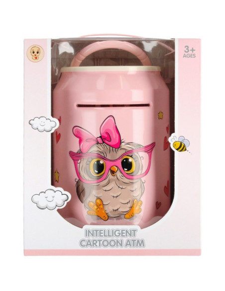 J1181,Pusculita electronica - cu cifru, cu maner, necesita baterii, roz, MegaCreative 482922, 3+ ani