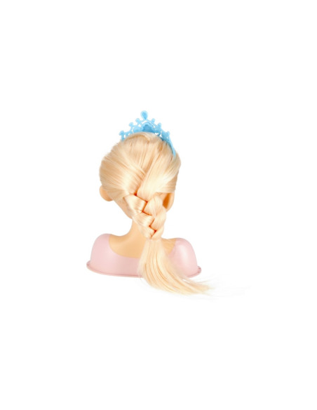 J1114,Set fashion - cap de papusa de coafat - accesorii incluse, par blond, MegaCreative 419477, 3+ ani