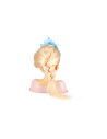 J1114,Set fashion - cap de papusa de coafat - accesorii incluse, par blond, MegaCreative 419477, 3+ ani