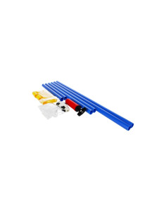 J485,Set Fotbal, include 1x poarta de 65cm, plasa, pompa, minge, albastru, 3+ ani, MegaCreative, 380042 2