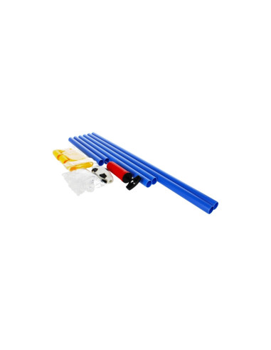 J485,Set Fotbal, include 1x poarta de 65cm, plasa, pompa, minge, albastru, 3+ ani, MegaCreative, 380042