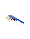 J485,Set Fotbal, include 1x poarta de 65cm, plasa, pompa, minge, albastru, 3+ ani, MegaCreative, 380042