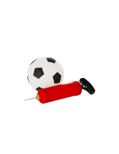 J485,Set Fotbal, include 1x poarta de 65cm, plasa, pompa, minge, albastru, 3+ ani, MegaCreative, 380042