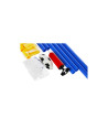 J485,Set Fotbal, include 1x poarta de 65cm, plasa, pompa, minge, albastru, 3+ ani, MegaCreative, 380042