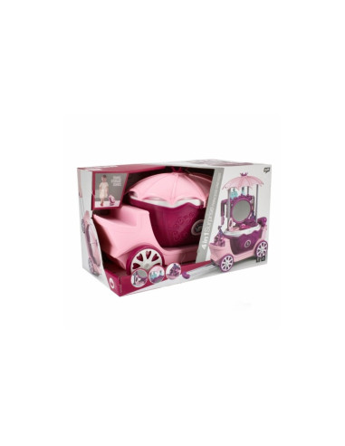 J1507,Set de joaca 4 in 1 - stand infrumusetare - accesorii diverse incluse, cu maner, pe roti, MegaCreative 460501, 3+ ani