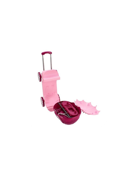 J1507,Set de joaca 4 in 1 - stand infrumusetare - accesorii diverse incluse, cu maner, pe roti, MegaCreative 460501, 3+ ani