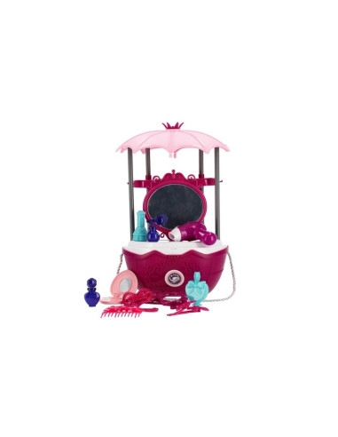 J1507,Set de joaca 4 in 1 - stand infrumusetare - accesorii diverse incluse, cu maner, pe roti, MegaCreative 460501, 3+ ani