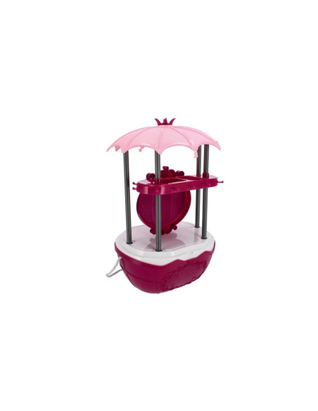 J1507,Set de joaca 4 in 1 - stand infrumusetare - accesorii diverse incluse, cu maner, pe roti, MegaCreative 460501, 3+ ani