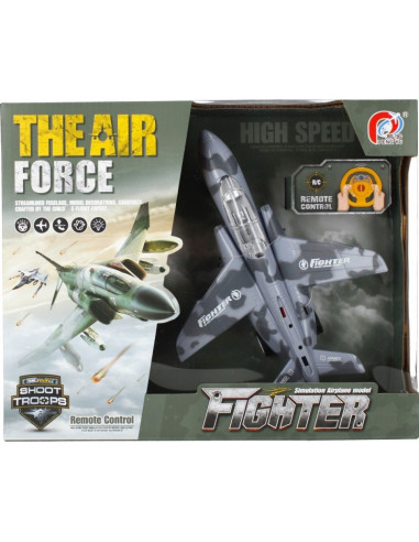 J1338,Avion cu telecomanda MegaCreative 498869, 23cm, necesita baterii 4xAA, plastic, multicolor, 3+ ani