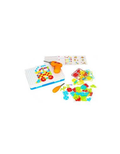 J1419,Jucarie set valiza mosaic MegaCreative, 482948, 106 piese