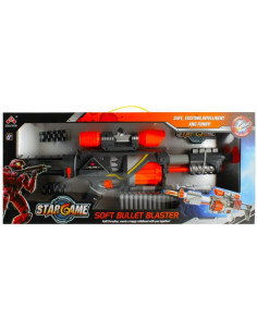 J1519,Blaster - mitraliera, include 20 proiectile din spuma, multicolor, 6+ ani, MegaCreative, 482122