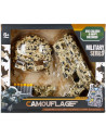J1522,Set militar - pistol cu munitie si echipament de camuflaj - 17 piese, MegaCreative 482733, 6+ ani