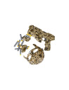 J1522,Set militar - pistol cu munitie si echipament de camuflaj - 17 piese, MegaCreative 482733, 6+ ani
