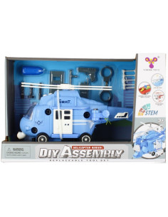 J1359,Elicopter cu accesorii MegaCreative 499168, 35cm, cu sunete si lumini, plastic, multicolor, 3+ ani