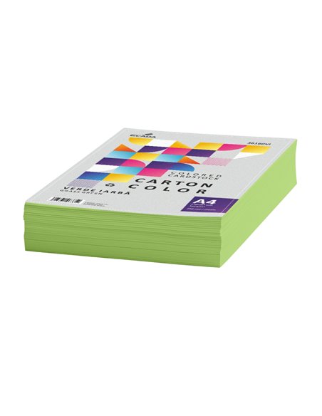 Carton Color 160g/Mp A4 250 Coli Ecada Verde Iarba