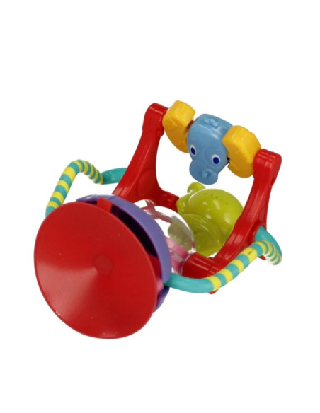 J1568,Jucarie bebelusi zornaitoare - broasca, cu ventuza - Bam Bam 515055, 6+ luni