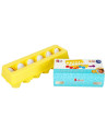 J1571,Jucarie bebelusi - sortator in forma de oua cu cofraj 12 buc - Bam Bam 492750, 18+ luni