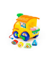 J261,Sortator de forme Locomotiva Polesie Cavallino 6189, 22cm, 6 forme, plastic, multicolor, 3+ ani