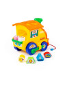 J261,Sortator de forme Locomotiva Polesie Cavallino 6189, 22cm, 6 forme, plastic, multicolor, 3+ ani