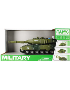 J1616,Tanc militar cu sunete si lumini MegaCreative 523020, 30cm, plastic, verde, 3+ ani