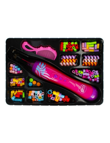 S2521,Set creatie impletit par (creator, piepten, accesorii) MegaCreative Jewelry, 524069, set 140 buc
