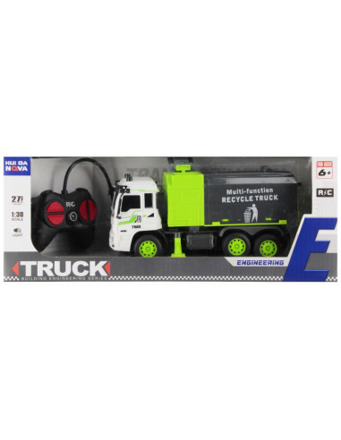 J1712,Jucarie camion reciclare + telecomanda MegaCreative 544917, 34x13x11cm