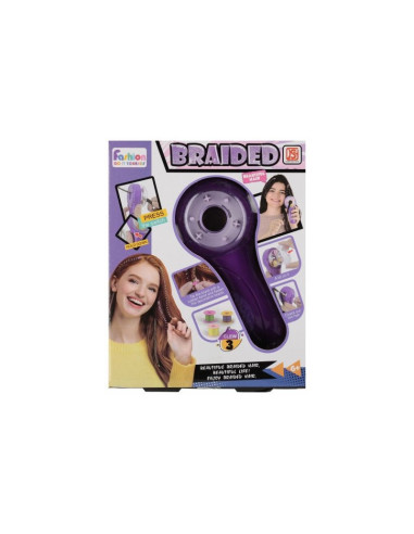 J1730,Jucarie set coafat + accesorii par Braided Set, 22x24x6cm, 6+ ani, MegaCreative, 543819