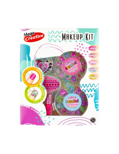 S2611,Set creatie accesorii unghii autocolante MegaCreative 479633, 20x24x3, +5ani