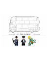 J1830,Joc de constructie Autobuz Londonez, pvc, Sluban M38-B0708, 382 piese, 42.5x33x6.7cm