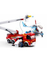 J1833,Joc de constructie Auto pompieri, pvc, Sluban M38-B0627, 394 piese, 33x28.5x6.7cm