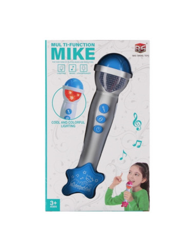 J1935,Jucarie microfon cu efecte luminoase si sonore MegaCreative 573949, 23x6cm, +3ani